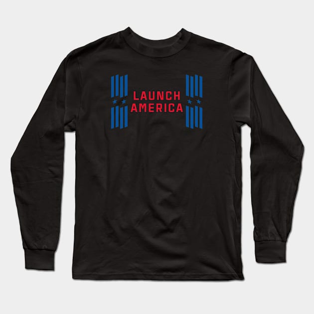 NASA Launch America Logo Long Sleeve T-Shirt by jutulen